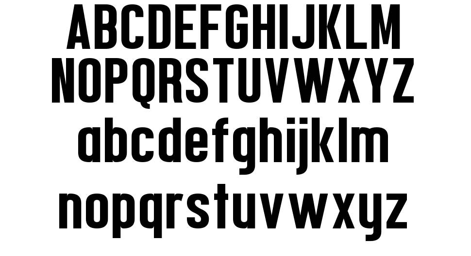 Confidel font specimens