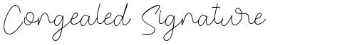 Congealed Signature
