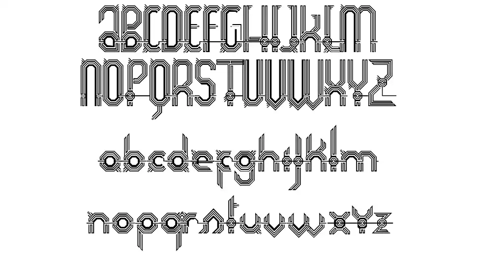 Connexion font specimens