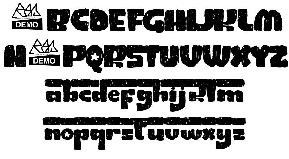 ConnyRocket フォント 標本