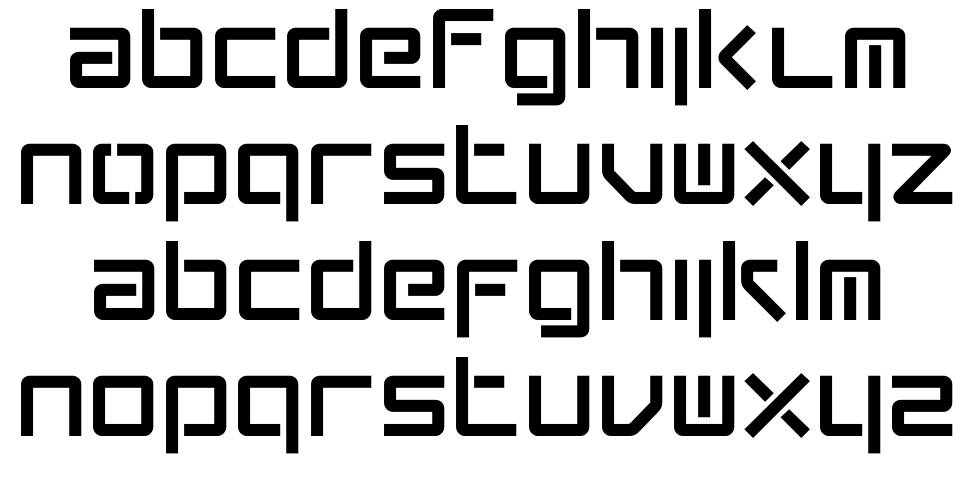 Conradi font specimens