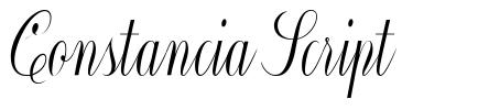 Constancia Script шрифт