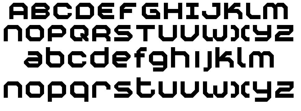 Construktiv font specimens