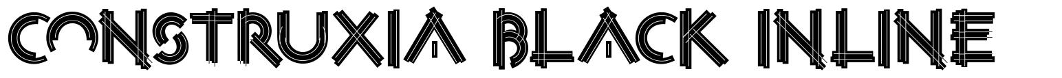 Construxia Black Inline písmo