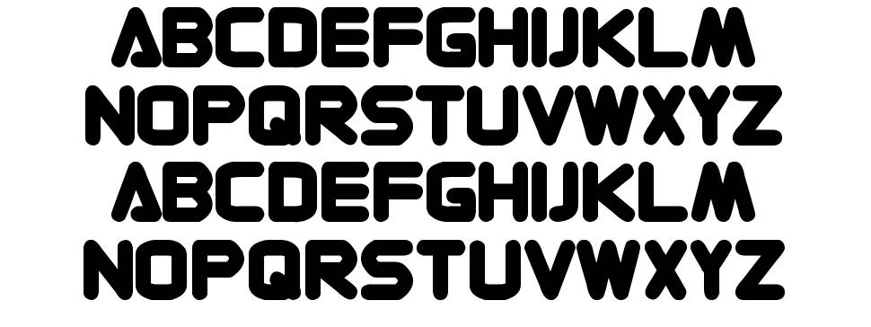 Contemporary font specimens
