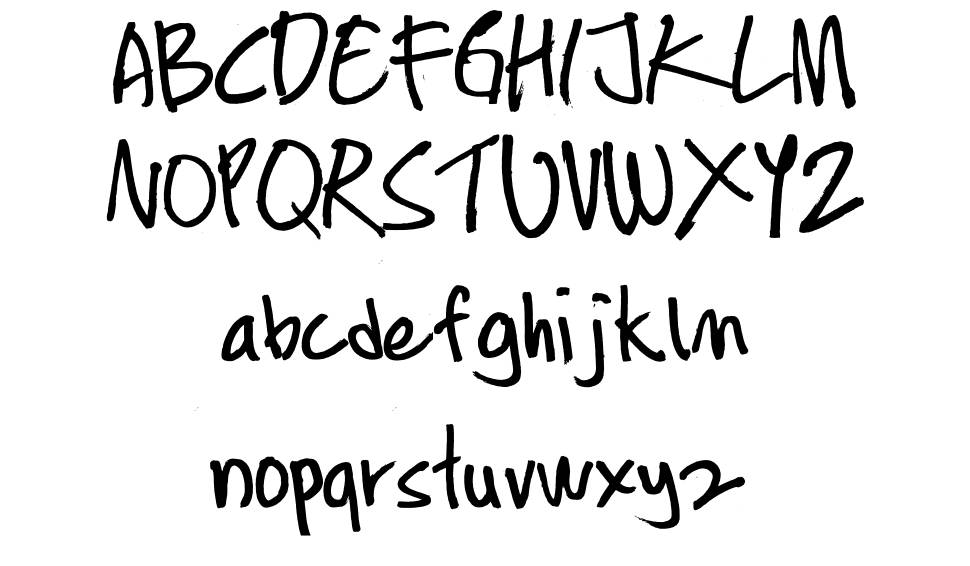 Conteng Marker font Örnekler