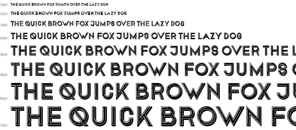 Conventionality font Waterfall