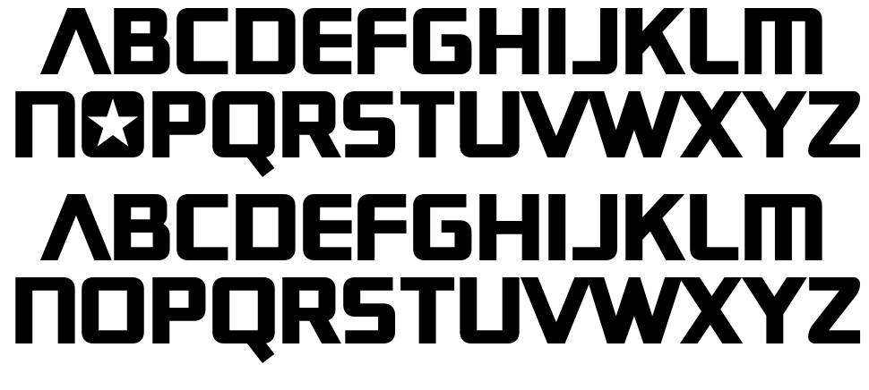 Conversi font specimens