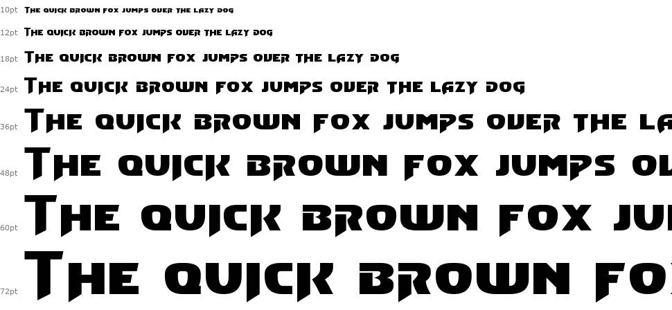 Convoy font Waterfall