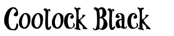 Coolock Black 字形