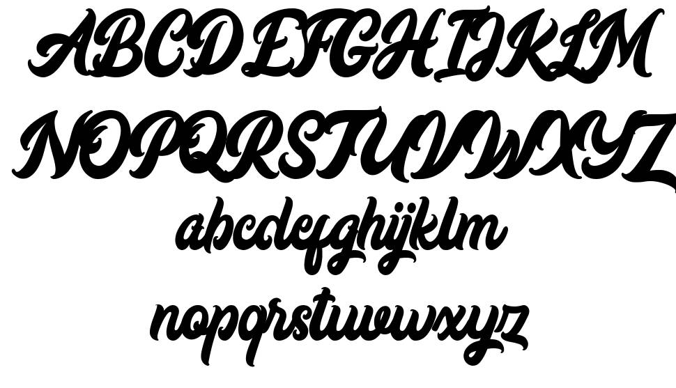 Copacetic font specimens