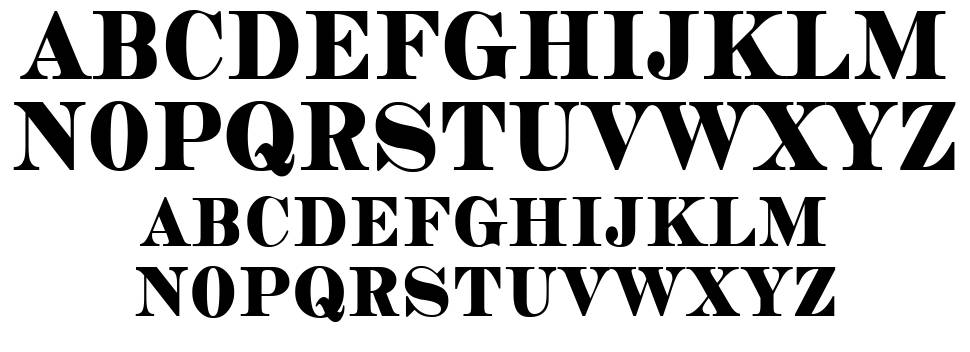 Copperhead Condensed font specimens