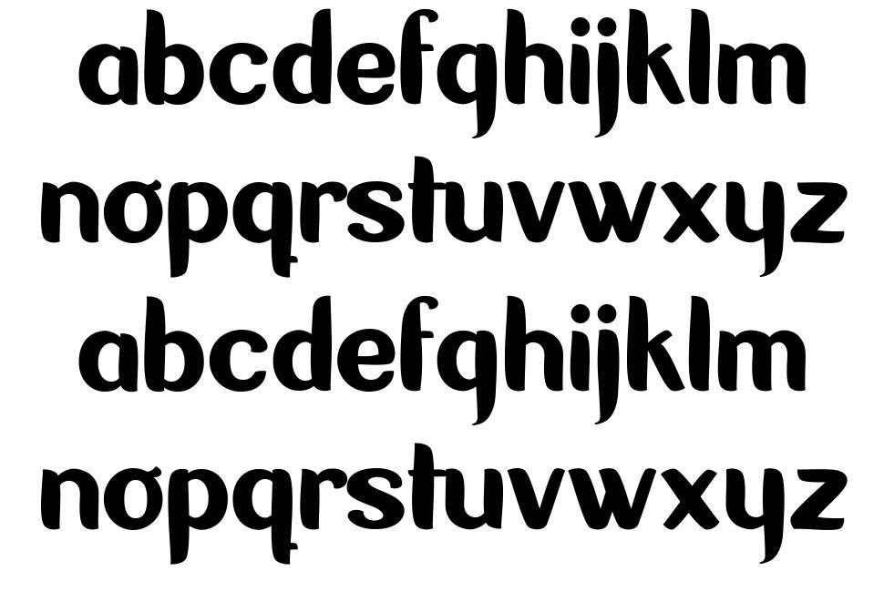 Coqueta font Örnekler