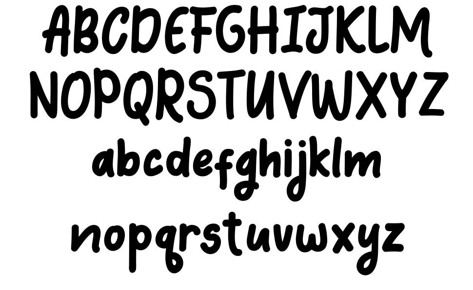 Coquin font Örnekler