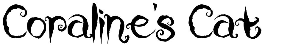 Coraline's Cat шрифт