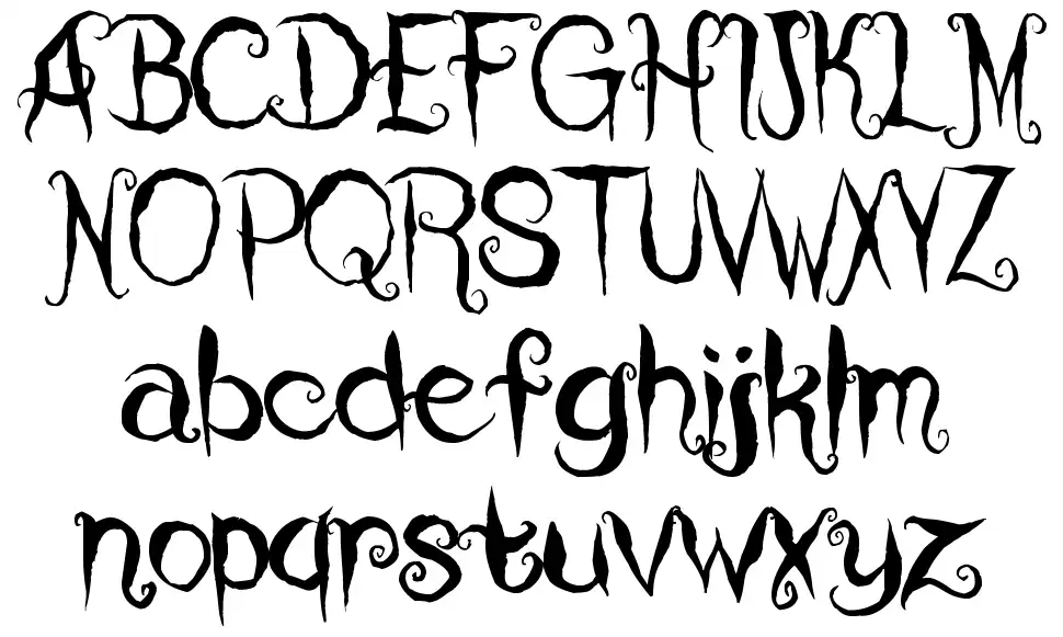 Coraline's Cat font specimens