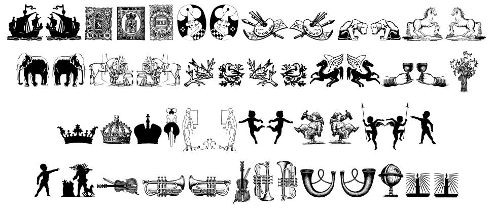 Cornucopia of Dingbates Five 字形 标本