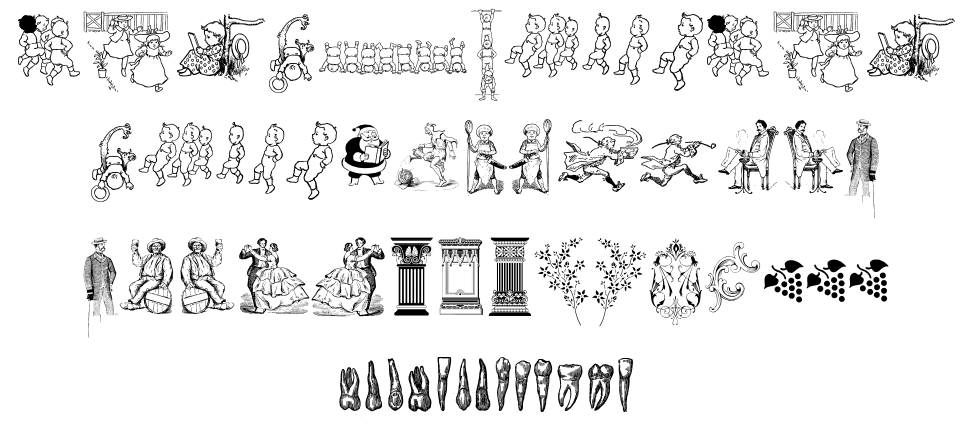 Cornucopia of Dingbats Two font specimens
