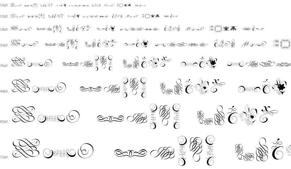 Cornucopia of Ornaments font Şelale