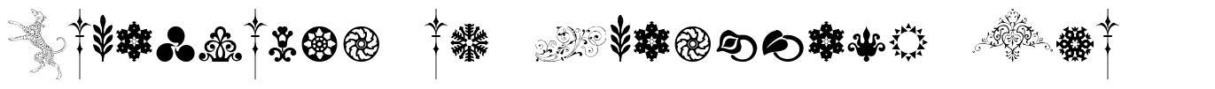 Cornucopia of Ornaments Two шрифт