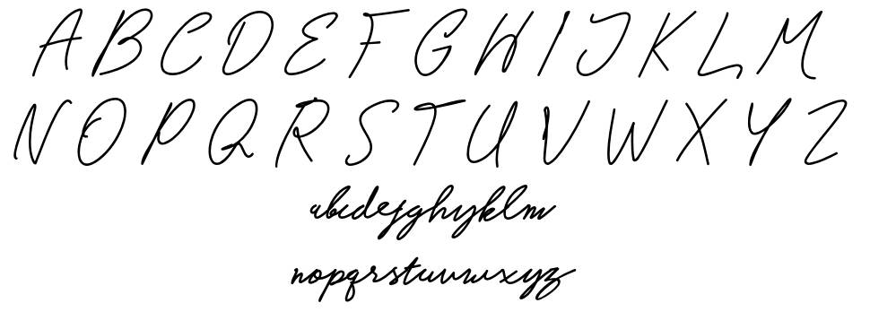 Cornwall 字形 标本