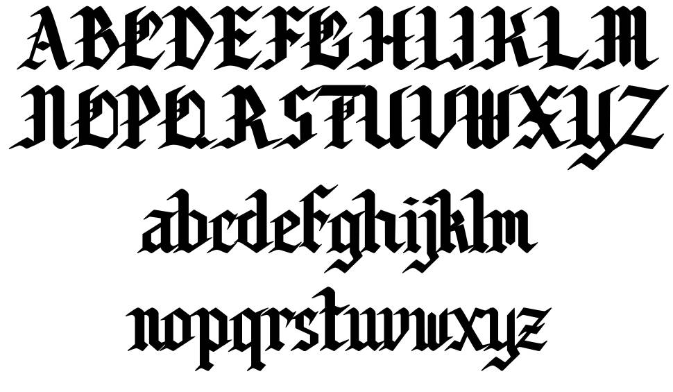 Corogh Gorge font specimens