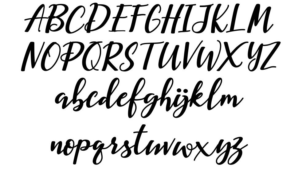 Corolla font Örnekler