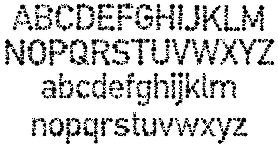 Coronaviral font specimens