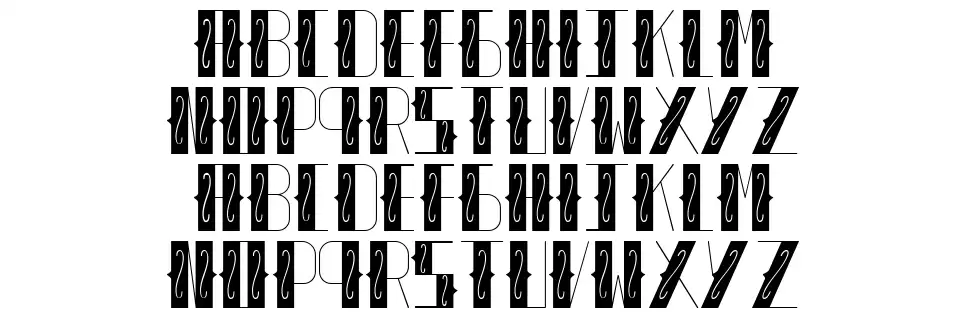 Corral font specimens