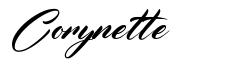 Corynette шрифт