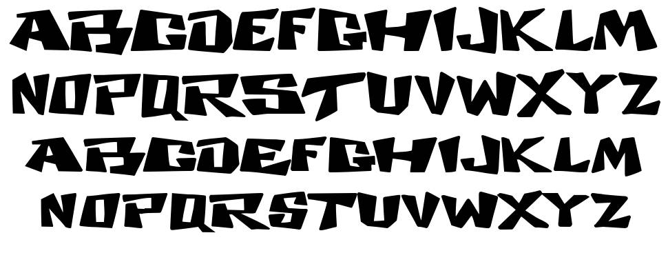 Cosmic Dude font specimens