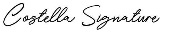 Costella Signature font