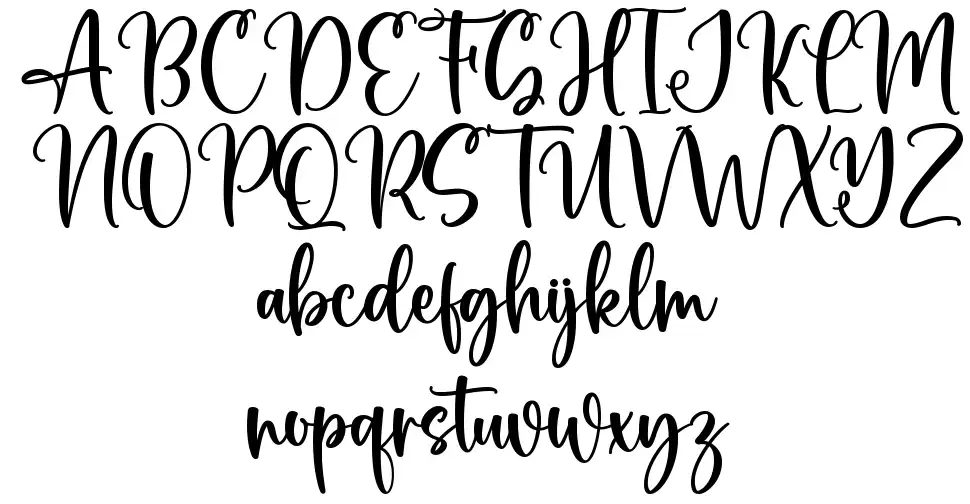 Cottonwood font Örnekler