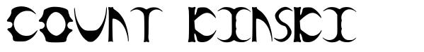 Count Kinski font