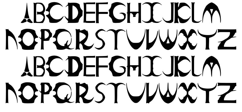 Count Kinski font specimens