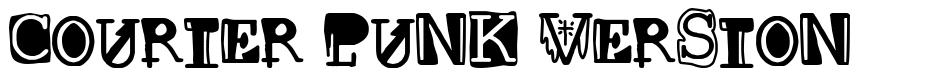 Courier punk Version 字形