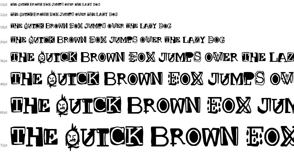 Courier punk Version font Waterfall