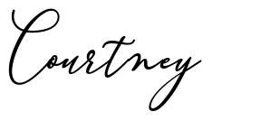Courtney шрифт
