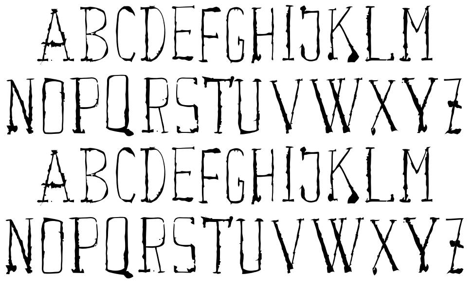 Courwette font specimens