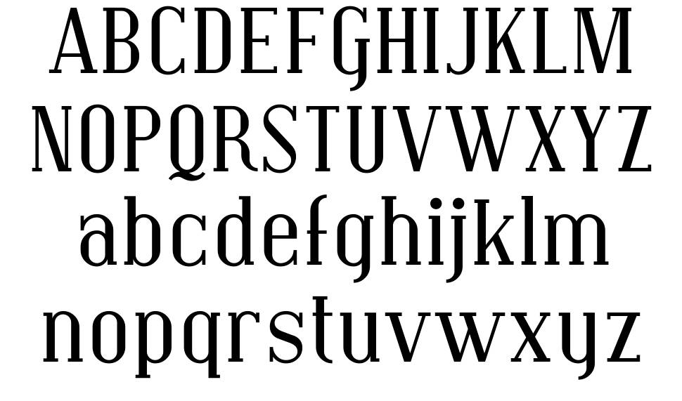 Covington 字形 标本