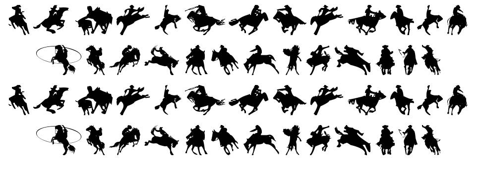Cowboy font specimens