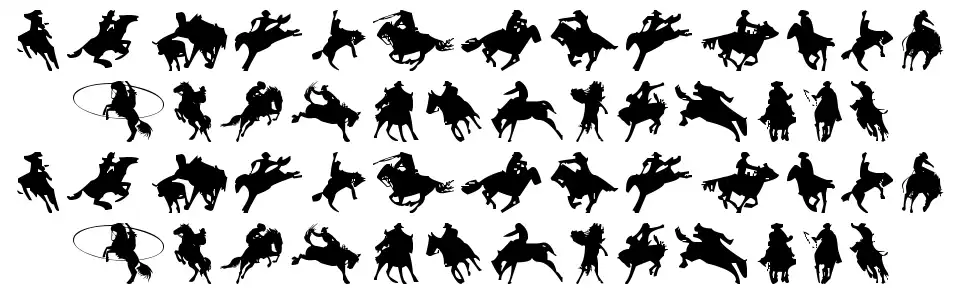 Cowboyfont specimens