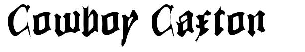 Cowboy Caxton шрифт