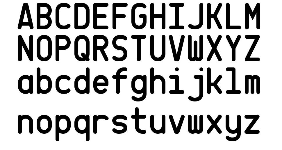 CQ Mono font specimens