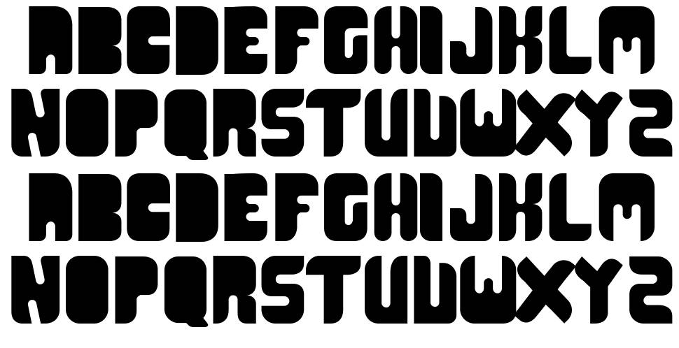 CR21 Type font specimens