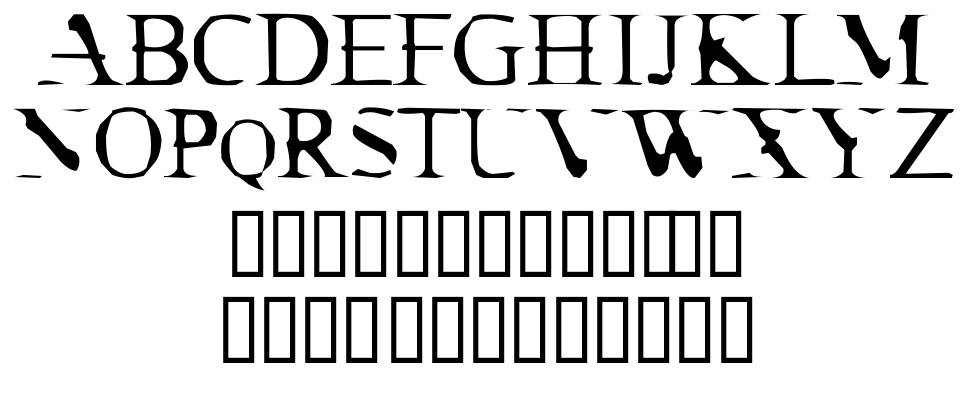 Cracked Dendrite шрифт Спецификация