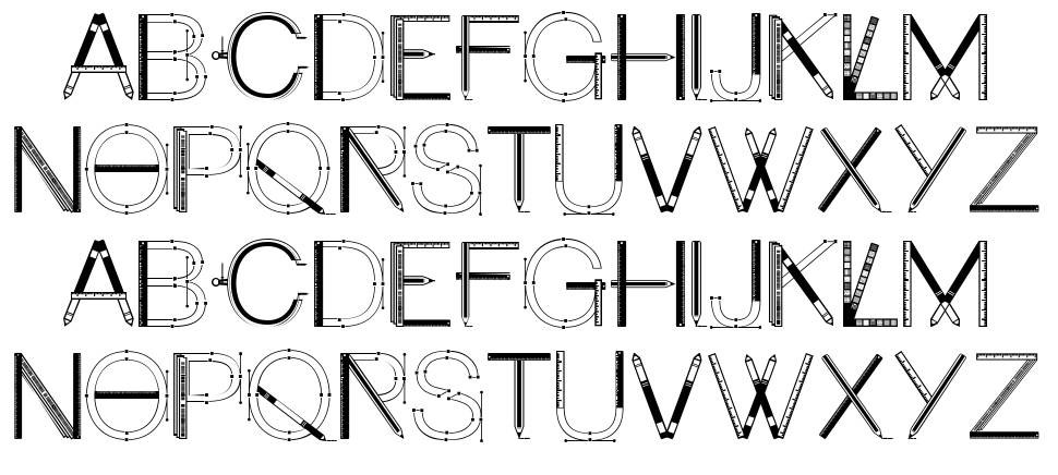 Craft Font písmo Exempláře