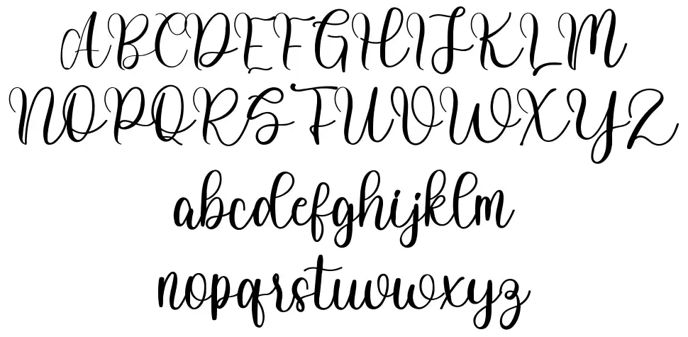 Crafting Vintage font Örnekler