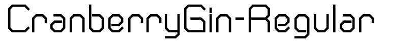 CranberryGin-Regular шрифт