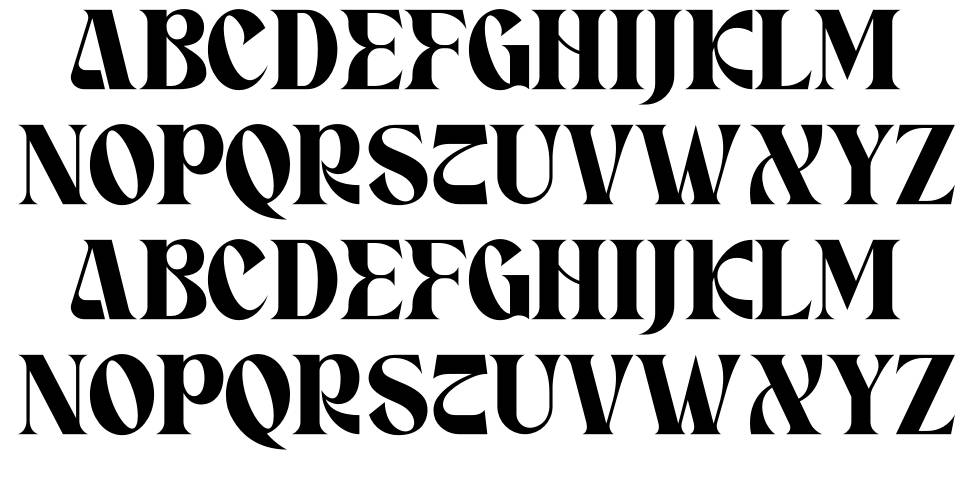 Crasey font specimens